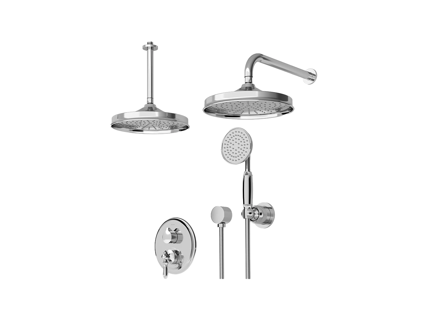 شیر حمام توکار شودر مدل زیگموند BRASS | تیپ 3